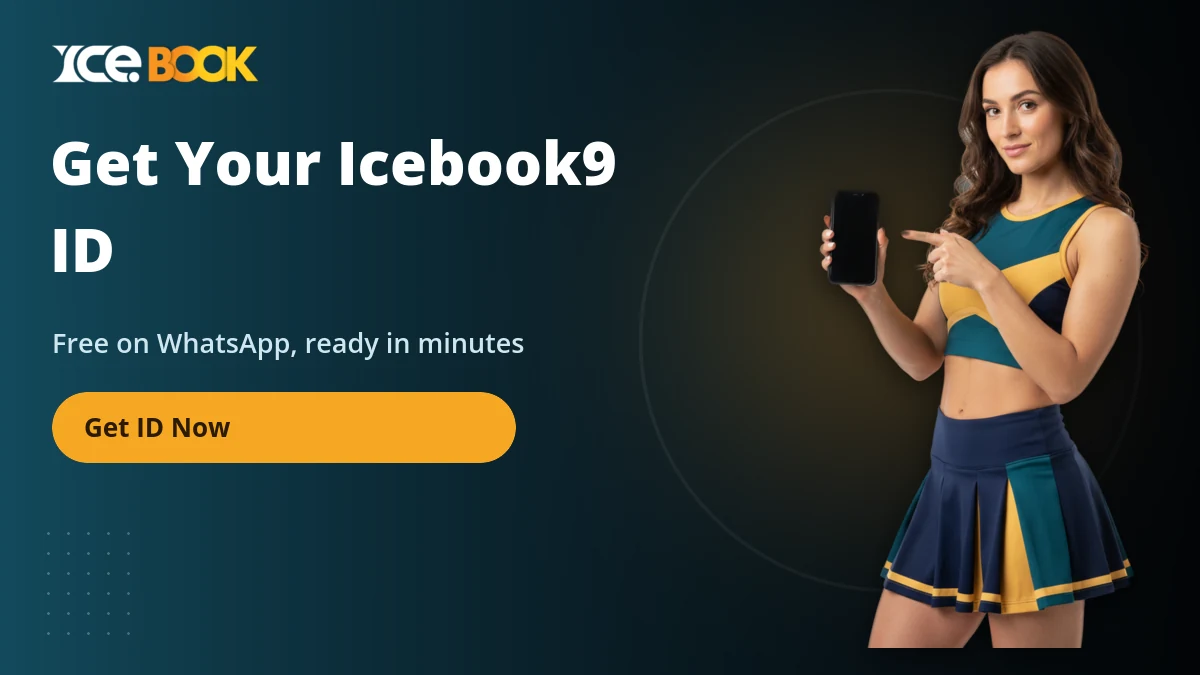 Cheerleader showing how to get a new Icebook9 ID on the phone